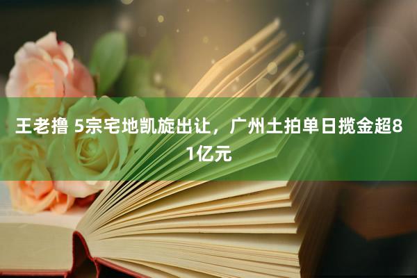 王老撸 5宗宅地凯旋出让，广州土拍单日揽金超81亿元