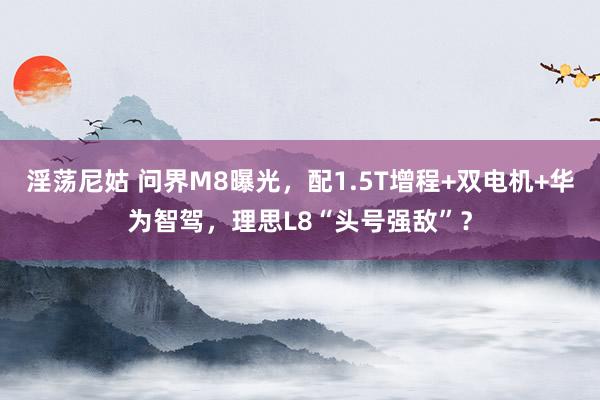 淫荡尼姑 问界M8曝光，配1.5T增程+双电机+华为智驾，理思L8“头号强敌”？