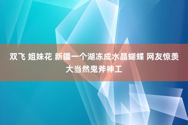 双飞 姐妹花 新疆一个湖冻成水晶蝴蝶 网友惊羡大当然鬼斧神工