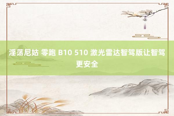 淫荡尼姑 零跑 B10 510 激光雷达智驾版让智驾更安全