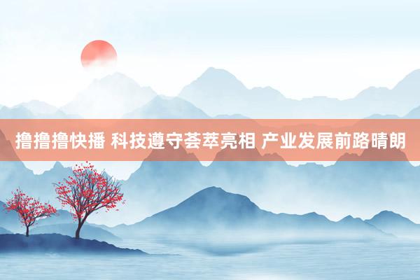 撸撸撸快播 科技遵守荟萃亮相 产业发展前路晴朗